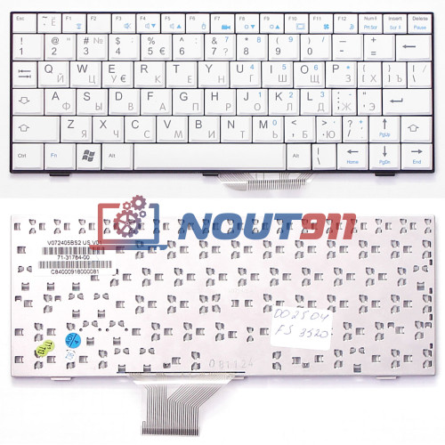 Клавиатура для ноутбука Fujitsu-Siemens Amilo Mini Ui 3520 M1010 белая