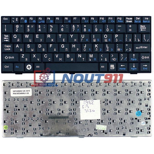 Клавиатура для ноутбука Fujitsu-Siemens Amilo Mini ui 3520 M1010 черная