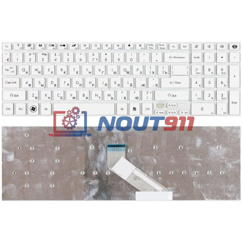 Клавиатура для ноутбука Gateway NV55S NV57H NV75S NV77H TS45 белая