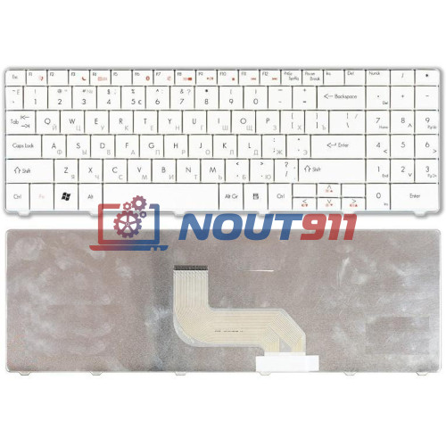 Клавиатура для ноутбука Gateway NV52 NV53 NV54 NV56 NV58 белая