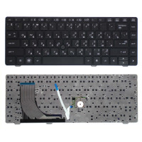 Клавиатура для ноутбука HP ProBook 6360b черная с рамкой