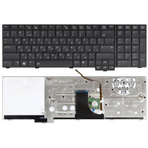Клавиатура для ноутбука HP Elitebook 8740W черная с подсветкой