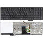 Клавиатура для ноутбука HP Elitebook 8740W черная с подсветкой
