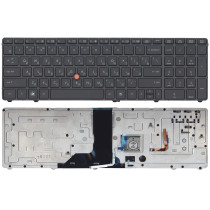 Клавиатура для ноутбука HP Elitebook 8760w черная