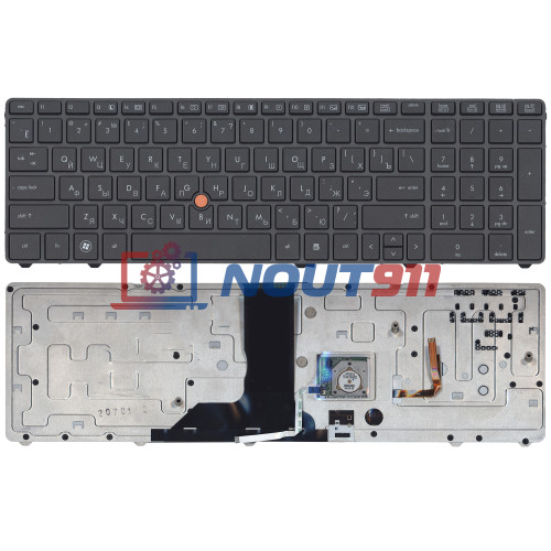 Клавиатура для ноутбука HP Elitebook 8760w черная