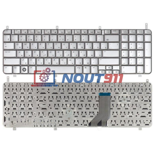 Клавиатура для ноутбука HP HDX X18 X18T HDX18 DV8 DV8-1100 DV8-1000 серебристая