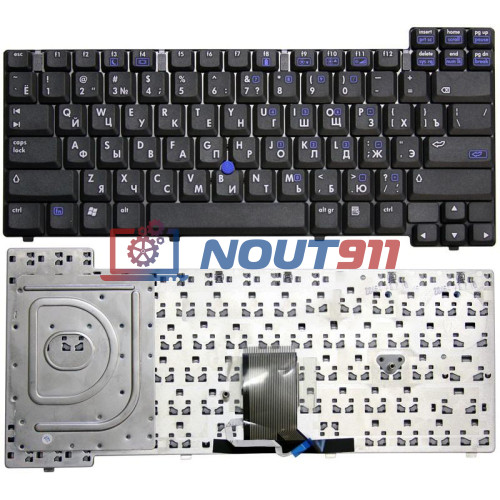 Клавиатура для ноутбука HP Compaq nc8200 nc8230 nx8220 nw8240 nc8400 nc8440 черная с указателем