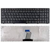 Клавиатура для ноутбука IBM Lenovo IdeaPad B570 B580 V570 Z570 Z575 B590 черная с черной рамкой