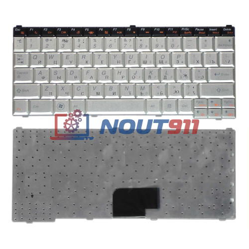 Клавиатура для ноутбука Lenovo U150 Silver серебристая