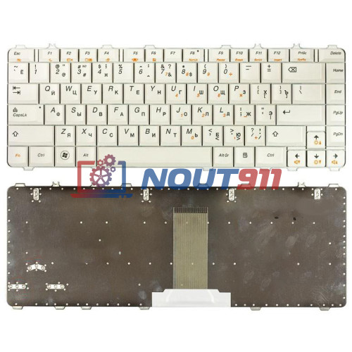 Клавиатура для ноутбука Lenovo IdeaPad Y450 Y450A Y450G Y550 Y550A Y460 Y560 B460 белая