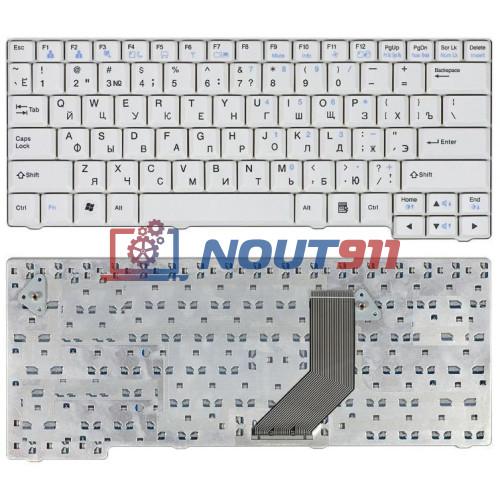 Клавиатура для ноутбука LG E200 E300 белая