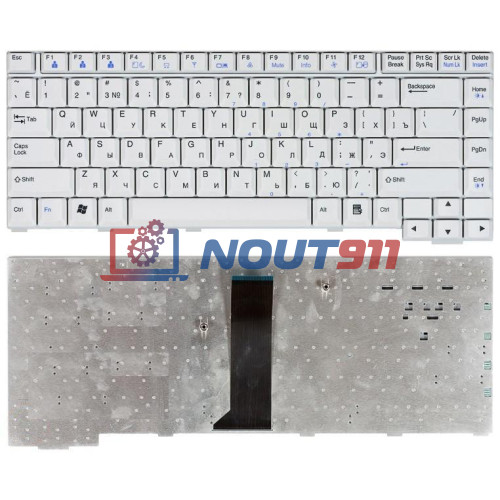 Клавиатура для ноутбука LG W4 M1 белая