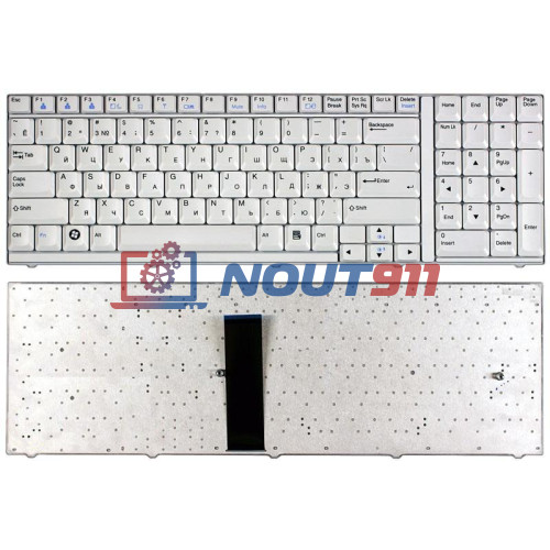 Клавиатура для ноутбука LG S900 белая