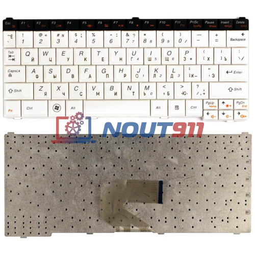 Клавиатура для ноутбука Lenovo S10-3t белая