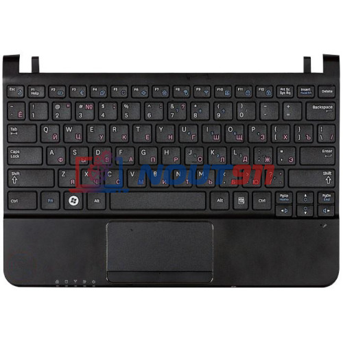 Клавиатура для ноутбука Samsung NC110 топ-панель черная