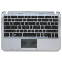 Клавиатура для ноутбука Samsung NF310 черная, топ-кейс серебристый