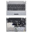 Клавиатура для ноутбука Samsung Q330 черная топ-панель серебристая