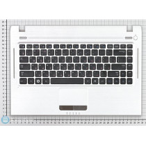 Клавиатура для ноутбука Samsung Q430 топ-панель серебристая