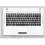 Клавиатура для ноутбука Samsung Q430 топ-панель серебристая