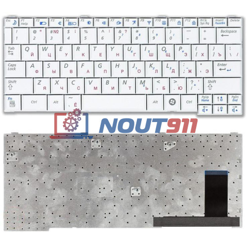Клавиатура для ноутбука Samsung Q68 Q70 белая
