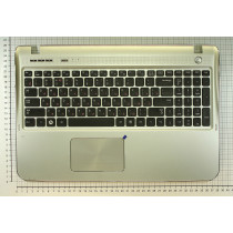 Клавиатура для ноутбука Samsung SF510 топ-панель серебристая