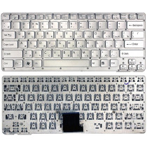 Клавиатура для ноутбука Sony Vaio VPC-CA VPCCA VPCSA VPC-SA серебристая