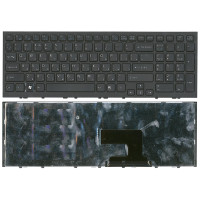 Клавиатура для ноутбука Sony Vaio VPC-EH VPCEH черная с черной рамкой