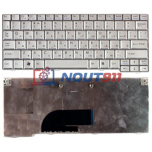 Клавиатура для ноутбука Sony Vaio VPC-M серебристая