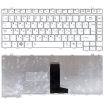 Клавиатура для ноутбука Toshiba Satellite A200 A210 A300 M300 L300 M500 M505 серебристая