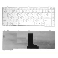 Клавиатура для ноутбука Toshiba Satellite C600, C640, C645, C645D, L600, L600D, L630, L635 белая