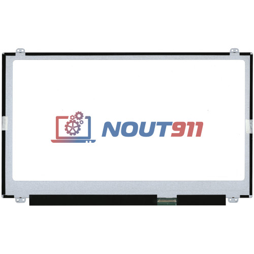 Матрица (экран) для ноутбука 15,6" CMO-Innolux, N156BGE-L41, LED, 40pin, HD (1366x768), SLIM, глянцевая, уши вверх-вниз, разъем справа