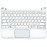 Клавиатура для ноутбука Samsung NC110 топ-панель белая