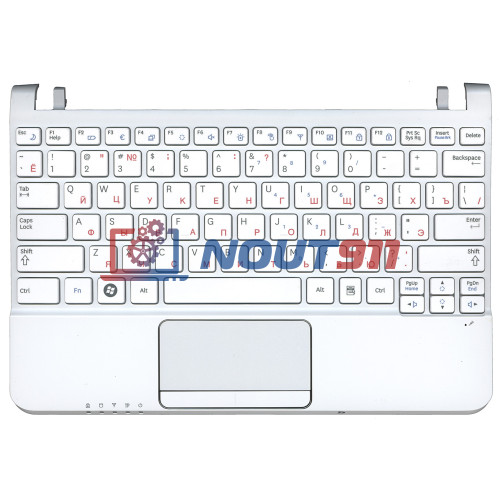 Клавиатура для ноутбука Samsung NC110 топ-панель белая