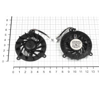 Кулер (вентилятор) для ноутбука Asus A6 A8 F3 F8 F80 M51 (4 Pin, короткий провод)    4600001