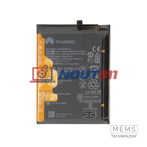 Аккумулятор (батарея) для Honor 8X / 8X Premium / 9X Lite / Nova 3 HB386590ECW 3750mAh VoltPack