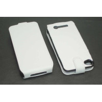 Аккумулятор/чехол для Apple iPhone 4/4s 2300 mAh черно-белый leather case