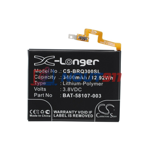Аккумулятор CS-BRQ300SL BAT-58107-003 для BlackBerry Passport 3.8V / 3400mAh / 12.92Wh