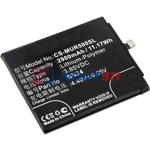 Аккумулятор CS-MUR500SL BN34 для Xiaomi Redmi 5A  3.85V / 2900mAh / 11.17Wh