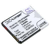 Аккумулятор CS-OTS406XL TLi017C1 для Alcatel PIXI 3(4.5) 5017X 5017D, 5019D  3.8V / 1750mAh / 6.65Wh