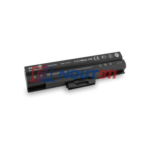 Аккумуляторная батарея Amperin для ноутбука Sony Vaio VGN-AW 11.1V 6600mAh (73Wh) черная AI-BPS13H
