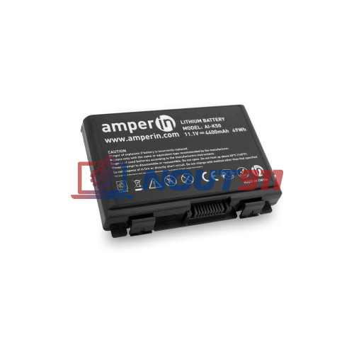 Аккумуляторная батарея Amperin для ноутбука Asus K50 (A32-F82) 11.1V 4400mAh (49Wh) AI-K50