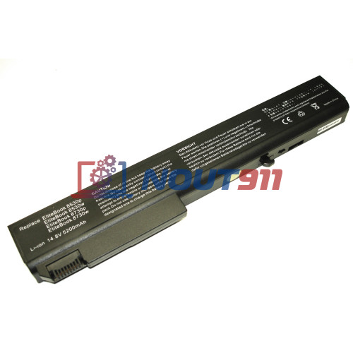 Аккумулятор (Батарея) для ноутбука HP Compaq 8530, Probook 6545 (HSTNN-OB60) 14.4V 52Wh REPLACEMENT черная