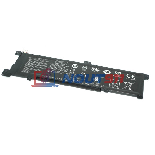 Аккумулятор (Батарея) для ноутбука Asus K401L (B31N1424) 11.4V 4110mAh черная