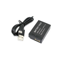 Аккумуляторная батарея для фотоаппарата Canon EOS 200D (LP-E17) USB Type-C 7,4V 1000mAh