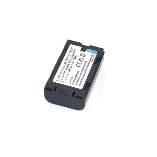 Аккумуляторная батарея для видеокамеры Panasonic CGR-D120  (CGR-D08) 7,4V 1100mAh Li-ion