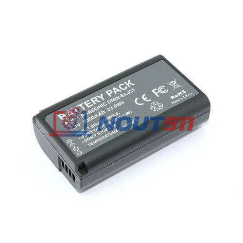 Аккумуляторная батарея для фотоаппарата Panasonic Lumix S1 (DMW-BLJ31) 7,4V 3050mAh
