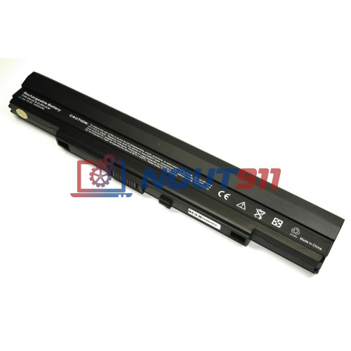 Аккумулятор (Батарея) для ноутбука Asus A1, PL30, PL80, U30 14.4V 5200mAh A42-UL50 REPLACEMENT черная