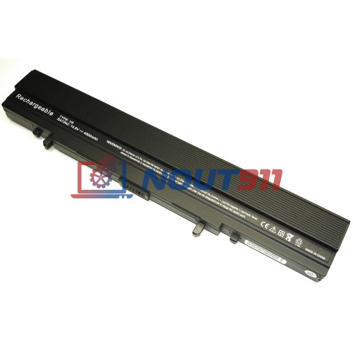 Аккумулятор (Батарея) для ноутбука Asus V6J, V6VA, VX1 14.8V 4400-4800mAh A42 REPLACEMENT черная