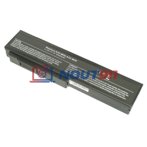 Аккумулятор (Батарея) для ноутбука Asus X55 M50 G50 N61 M60 N53 M51 G60 G51 5200mAh REPLACEMENT черная