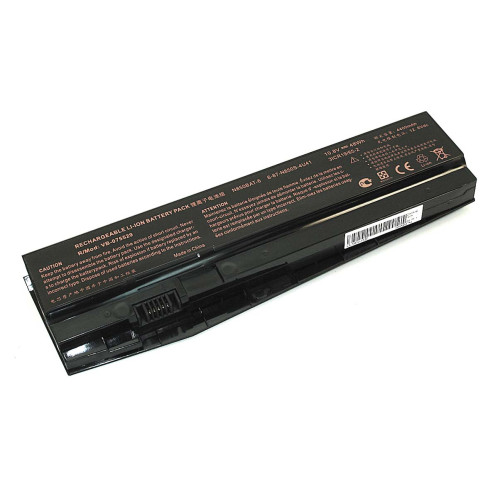 Аккумулятор (Батарея) для ноутбука Clevo N850HC 10.8V 4400mAh N850-3S2P REPLACEMENT черная